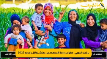 برقمك القومي.. خطوات ورابط الاستعلام عن معاش تكافل وكرامة 2025